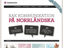Tablet Screenshot of norrsken.se